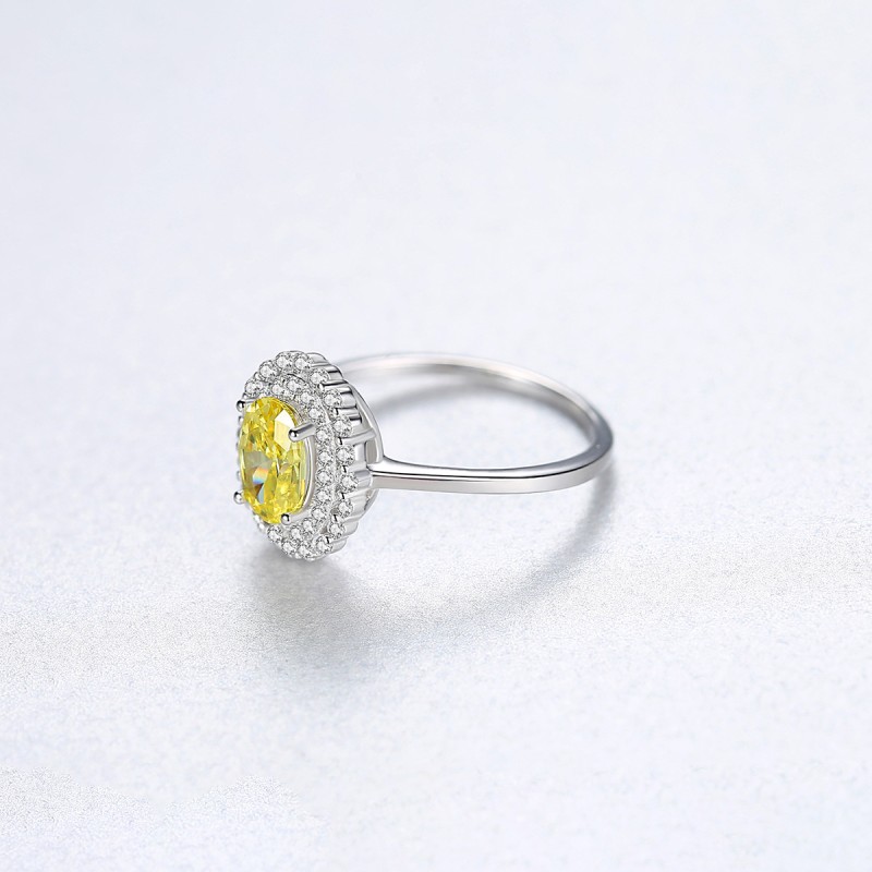 925 SILVER Citrine ring