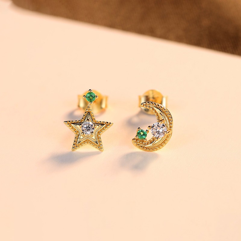 925 silver star earrings