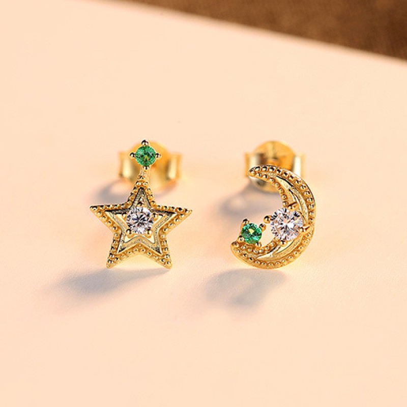 925 silver star earrings