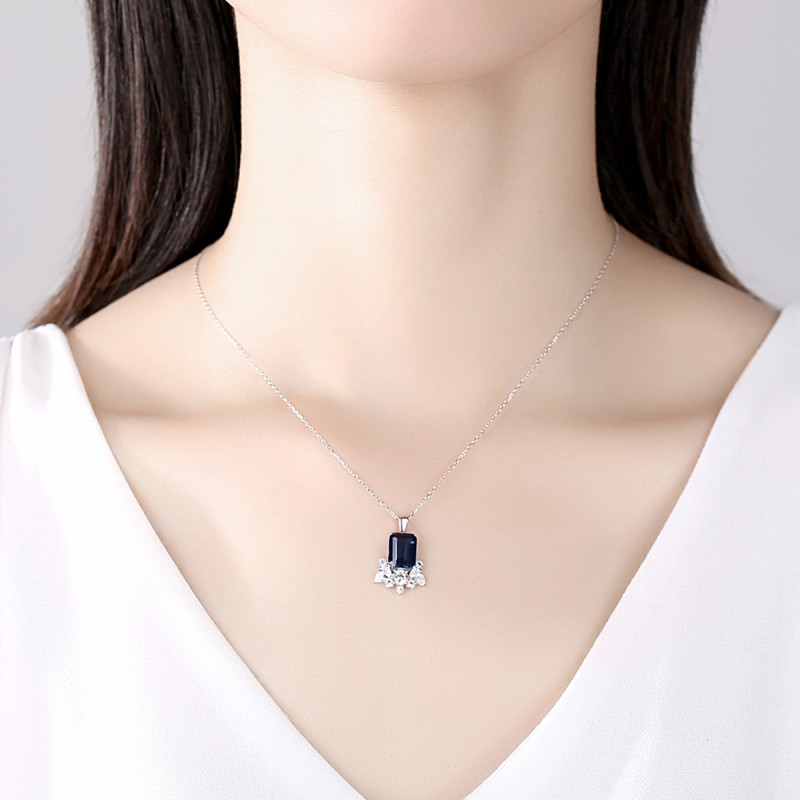 925 silver quadrate necklace