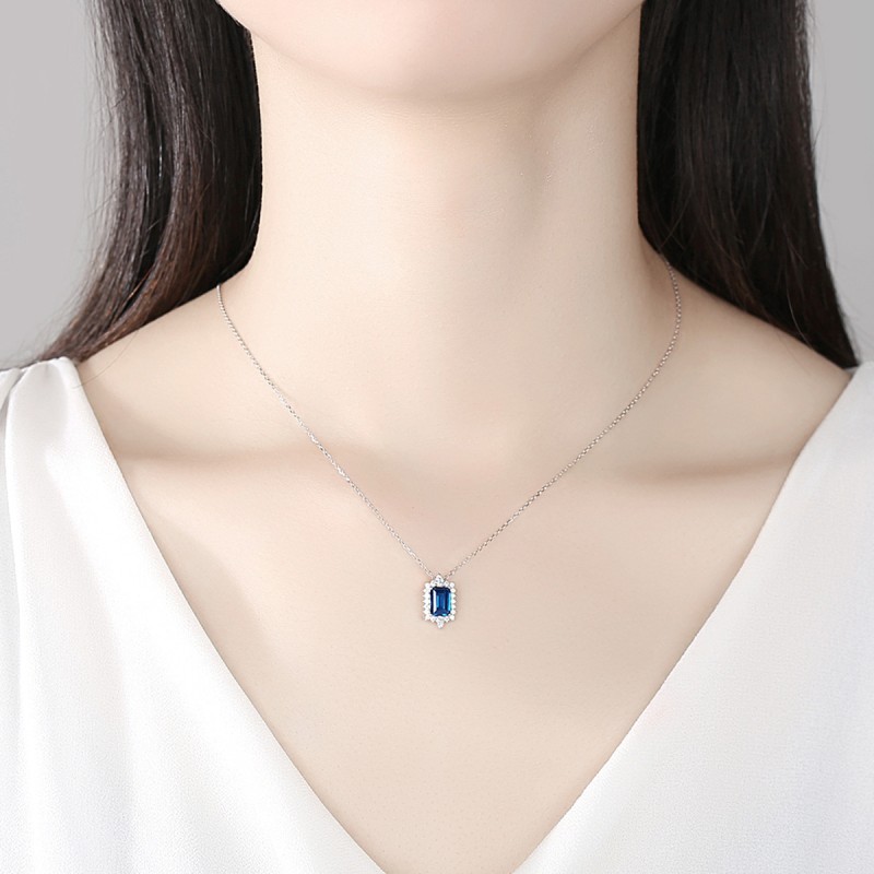 925 silver quadrate necklace