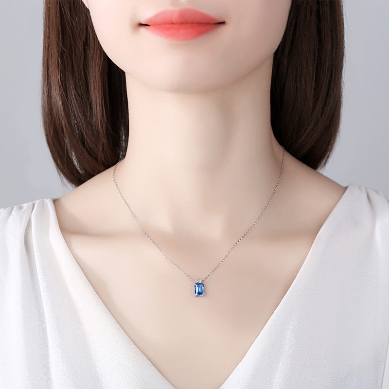 925 silver quadrate necklace