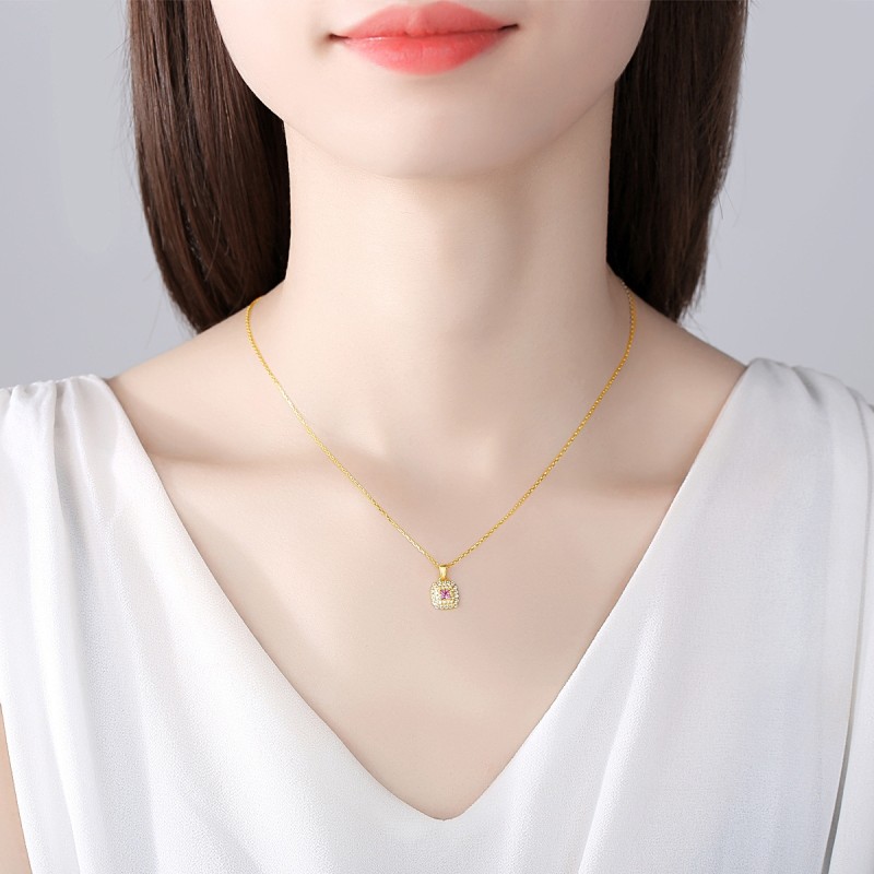 925silver quadrate necklace