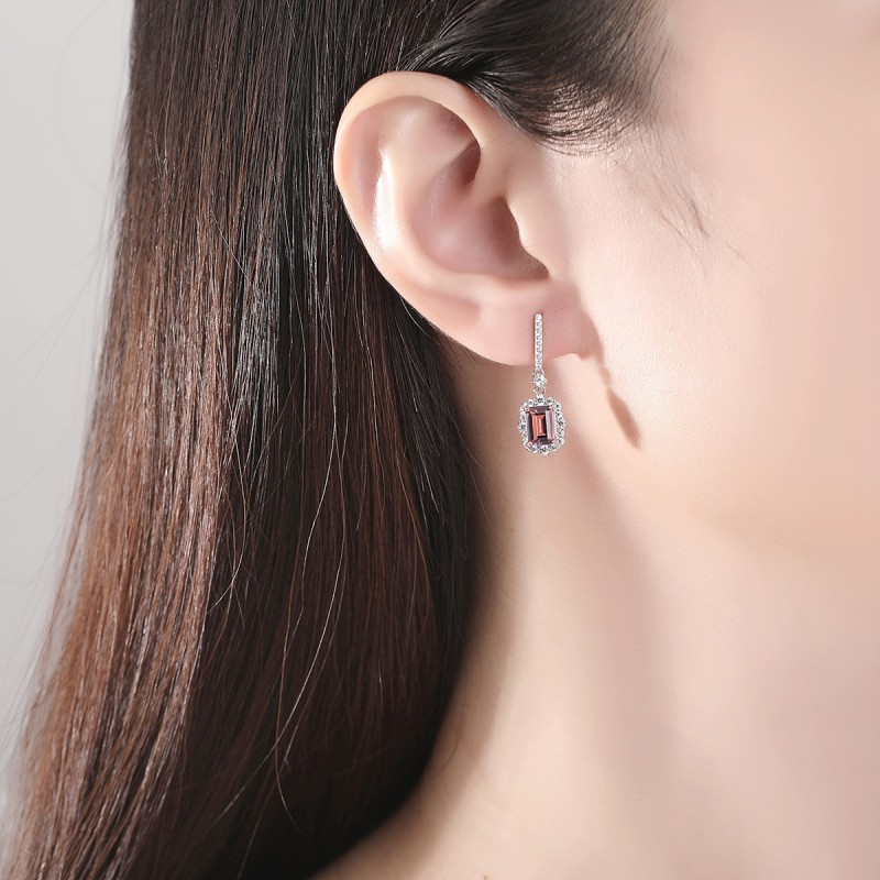 925 silver quadrate earrings