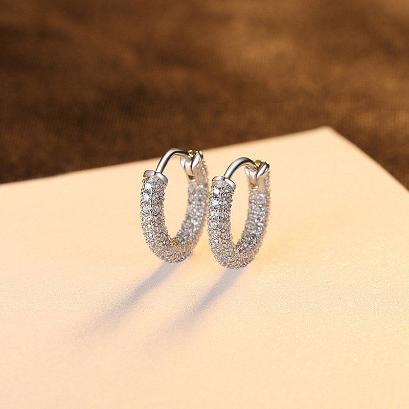 925 silver circle earrings