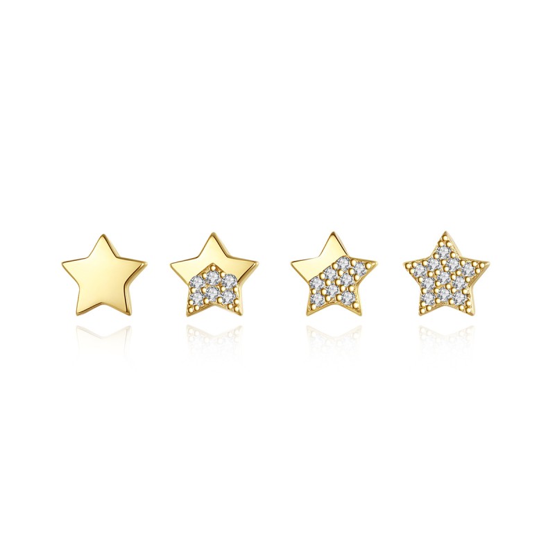 925 silver star earrings