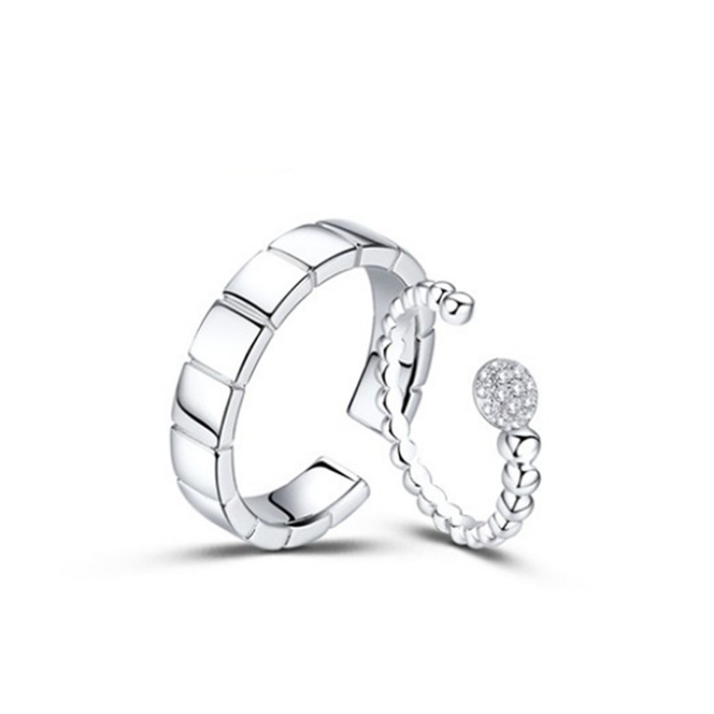 925 SILVER COUPLE RING SIZE ADJUSTABLE RINGS