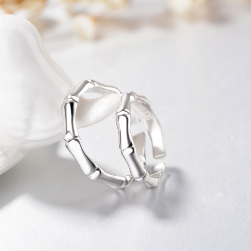 FASHION COUPLE RING 925 SILVER SIZE ADJUSTABLE