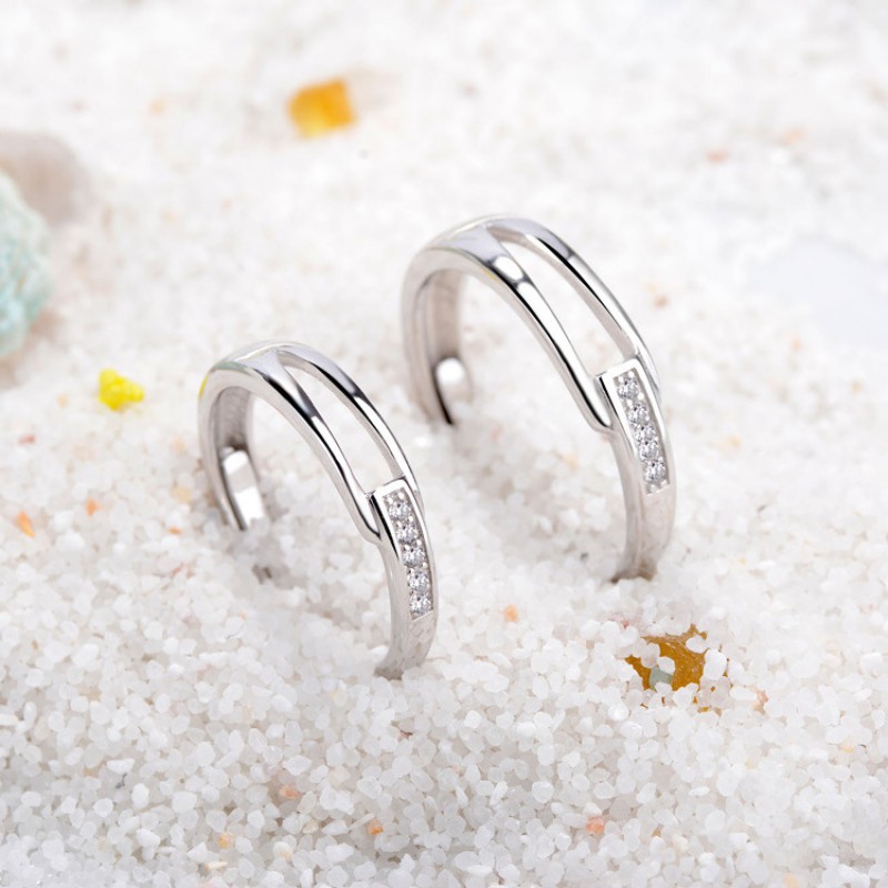 S925 silver couple rings 