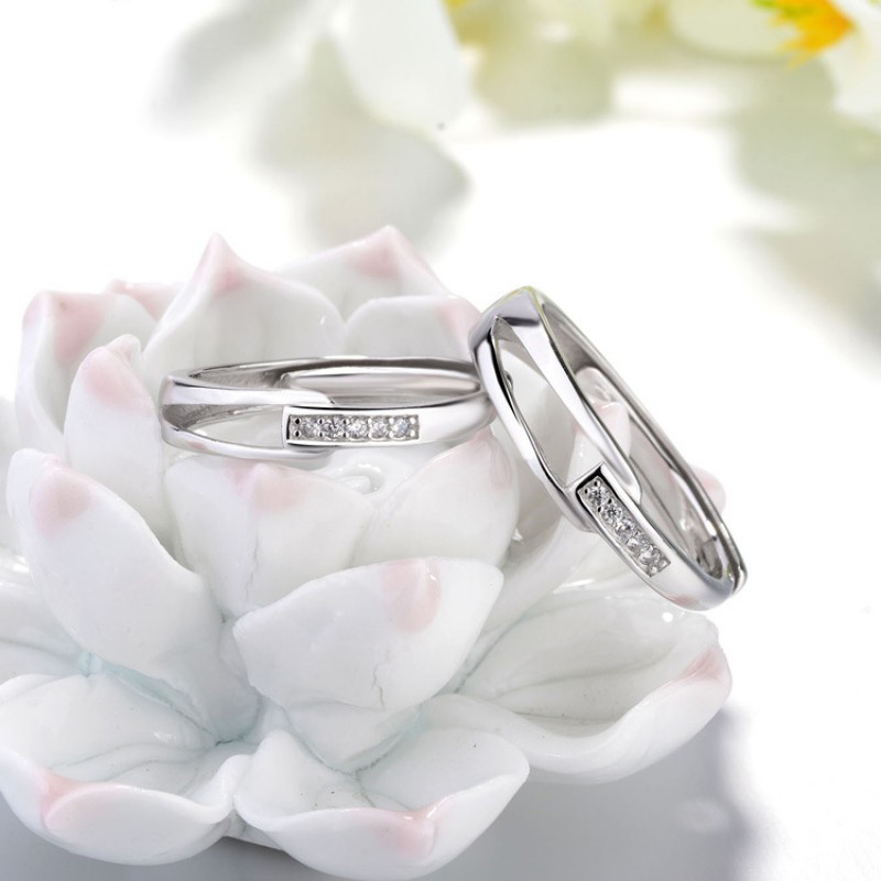 S925 silver couple rings 