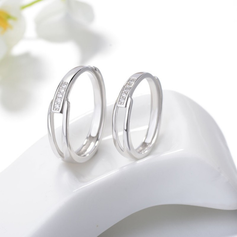 S925 silver couple rings 