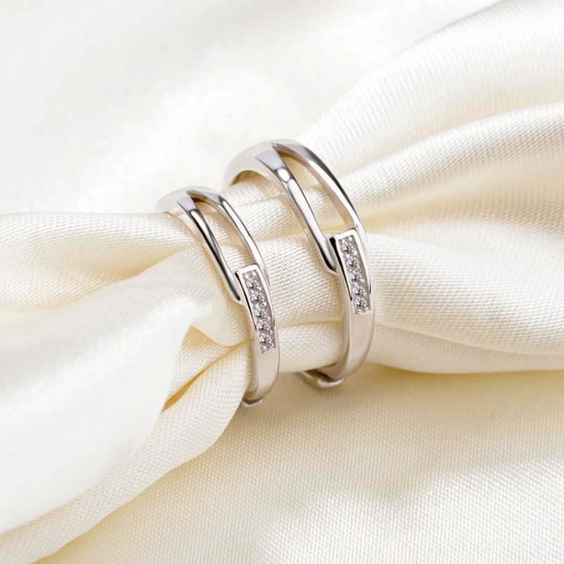 S925 silver couple rings 