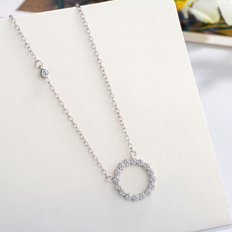 circle earrings 925 silver necklace earrings jewelry sets