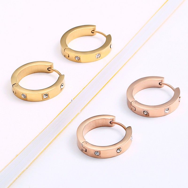 AS1 factory OEM stainless steel earrings hoops