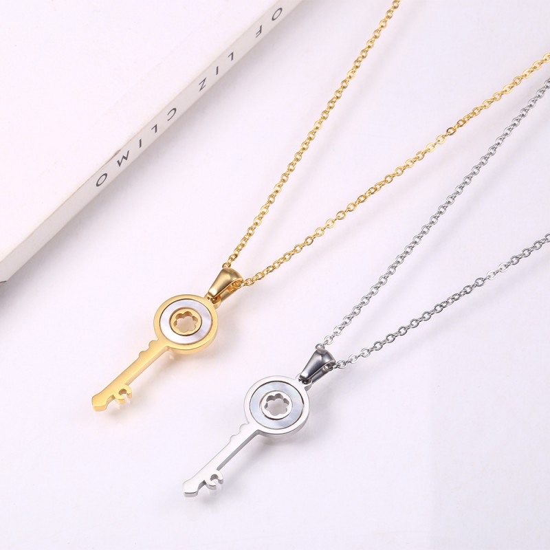 KEY pendant stainless steel necklace