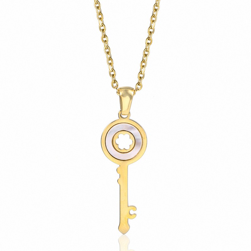 KEY pendant stainless steel necklace