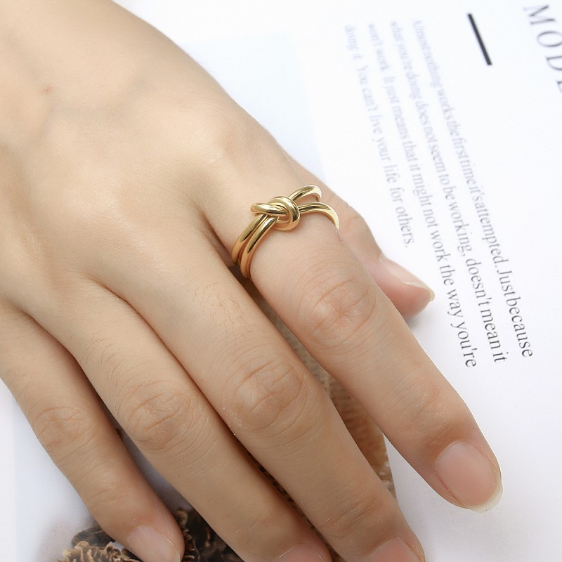 STAINLESS STEEL GOLD PLATED WOMEN RINGS