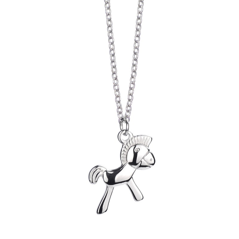 animal pendant horse necklace stainless steel jewelry