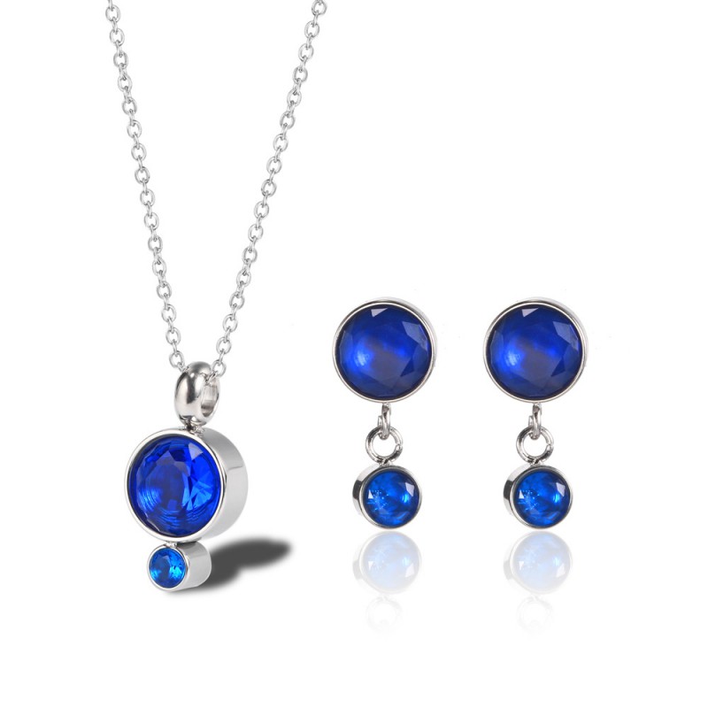 stainless steel jewelry sets earrings necklace