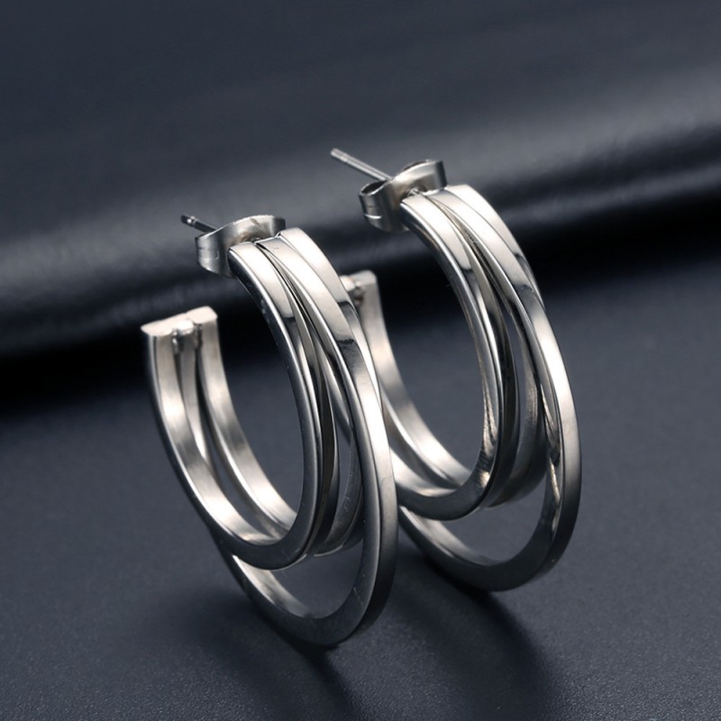 OEM jewelry factory stainless steel earrings