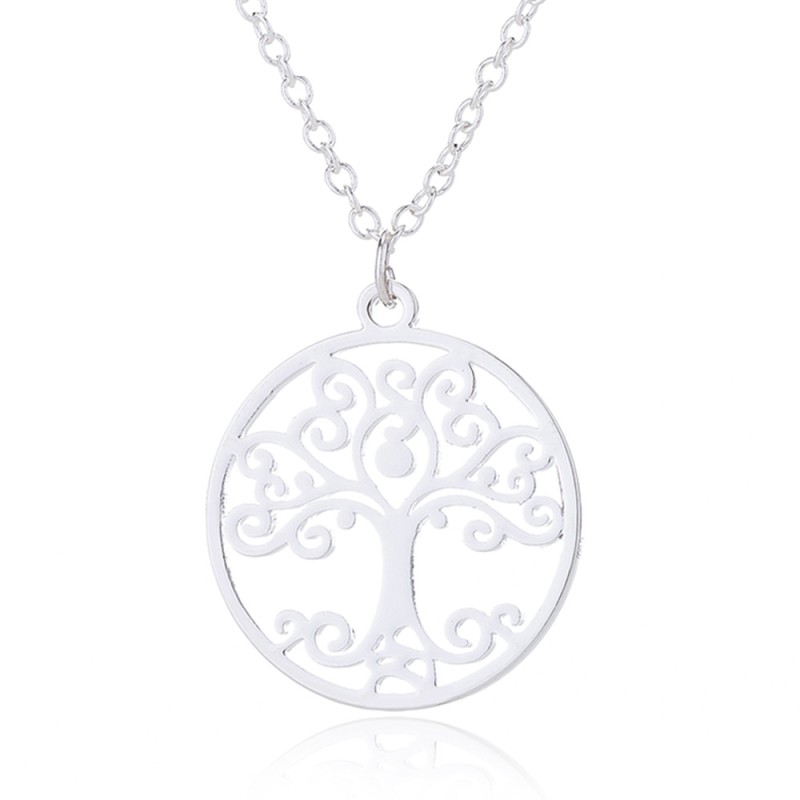 stainless steel love tree necklace