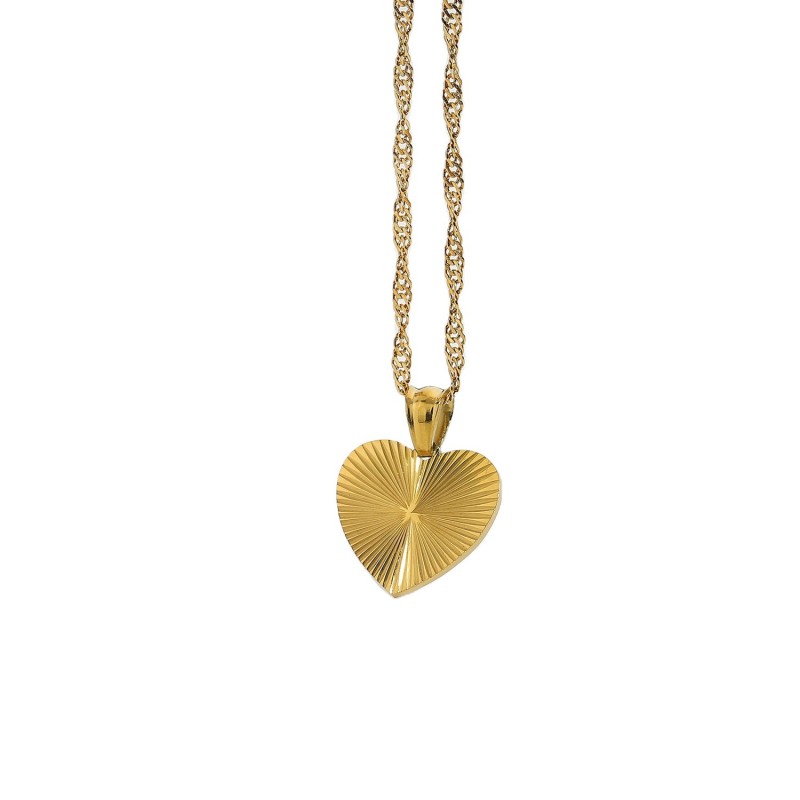 stainless steel heart necklace