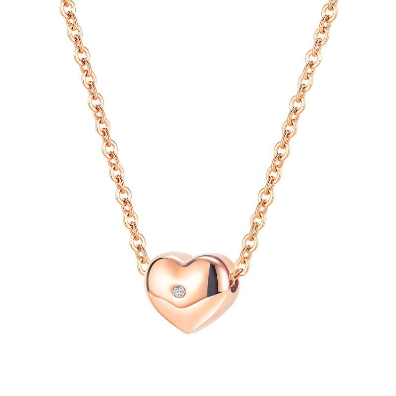 stainless steel heart necklace