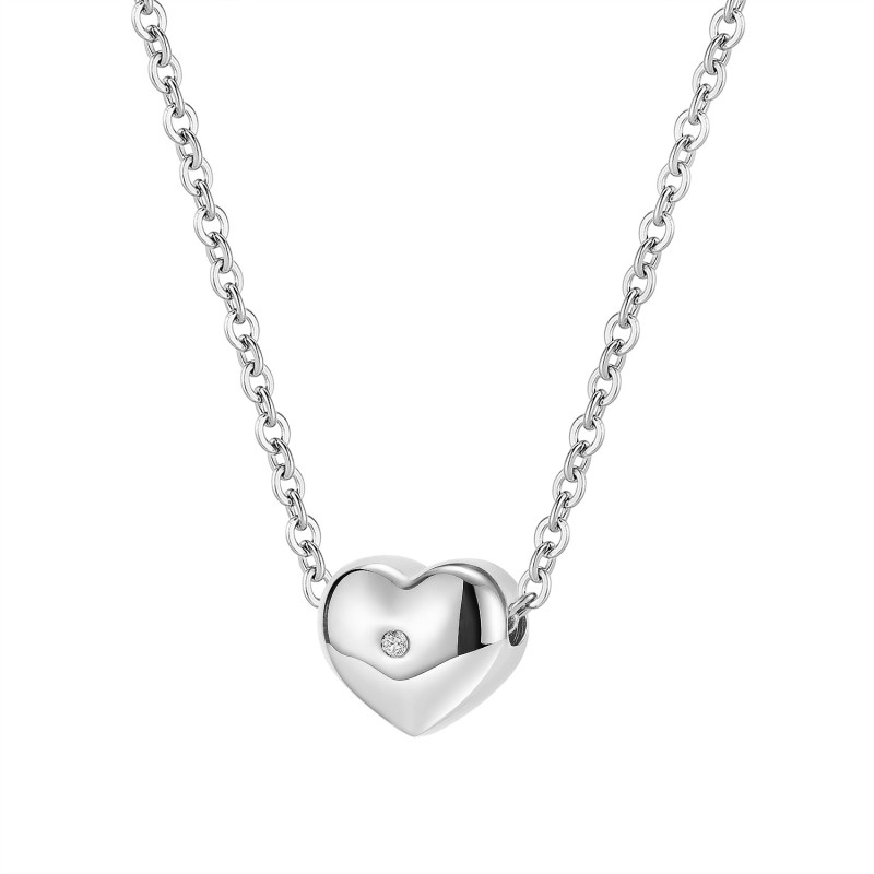 stainless steel heart necklace