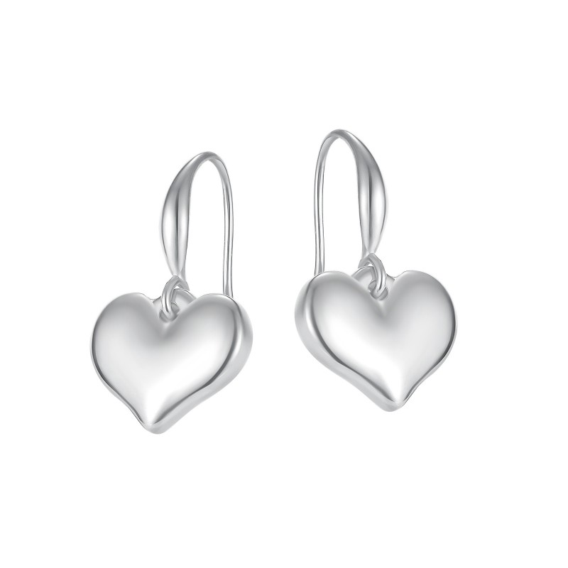 stainless steel heart stud