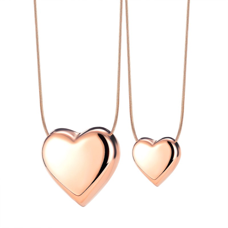 stainless steel heart necklace