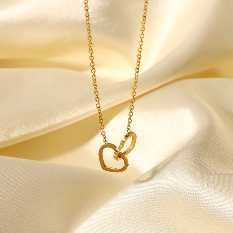 stainless steel heart necklace