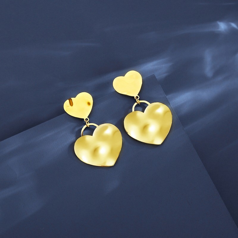 stainless steel  heart earrings