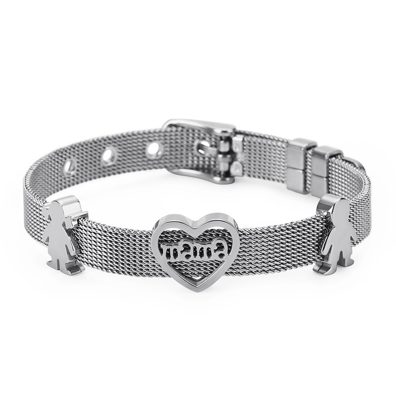 stainless steel Mother's Day Style bracelet