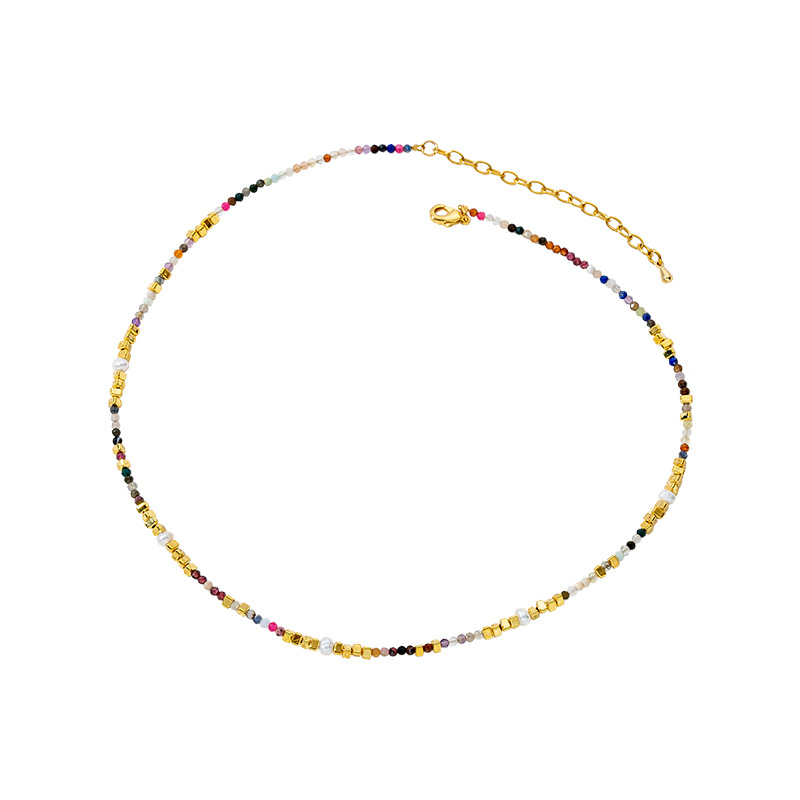 stainless steel circle necklace