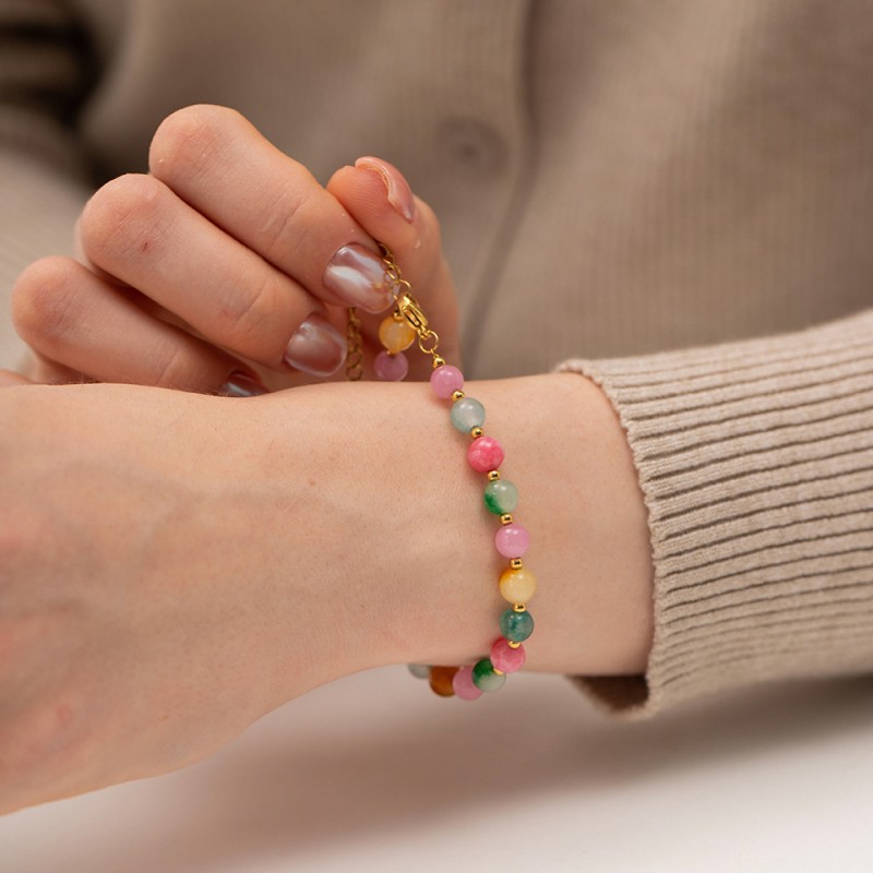 stainless steel circle bracelet