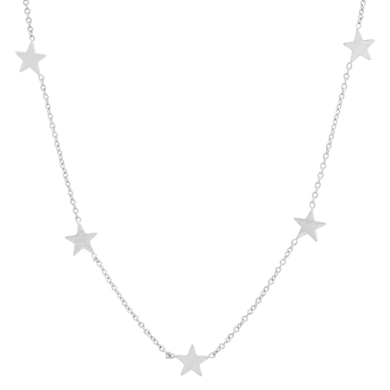 stainless steel 18k gold plating star necklace