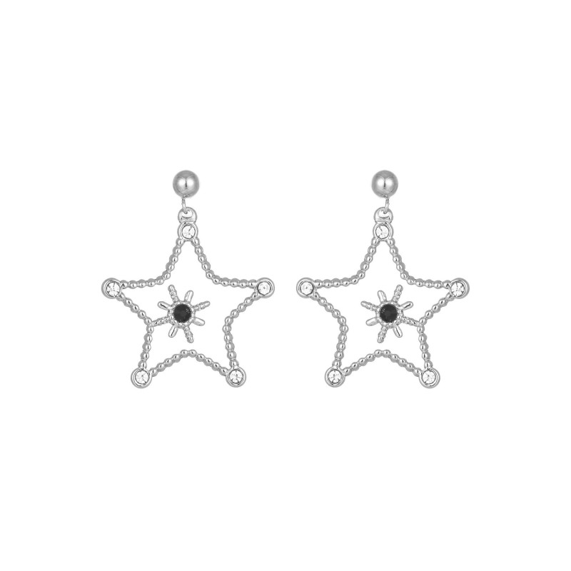 stainless steel five-pointed star earrings