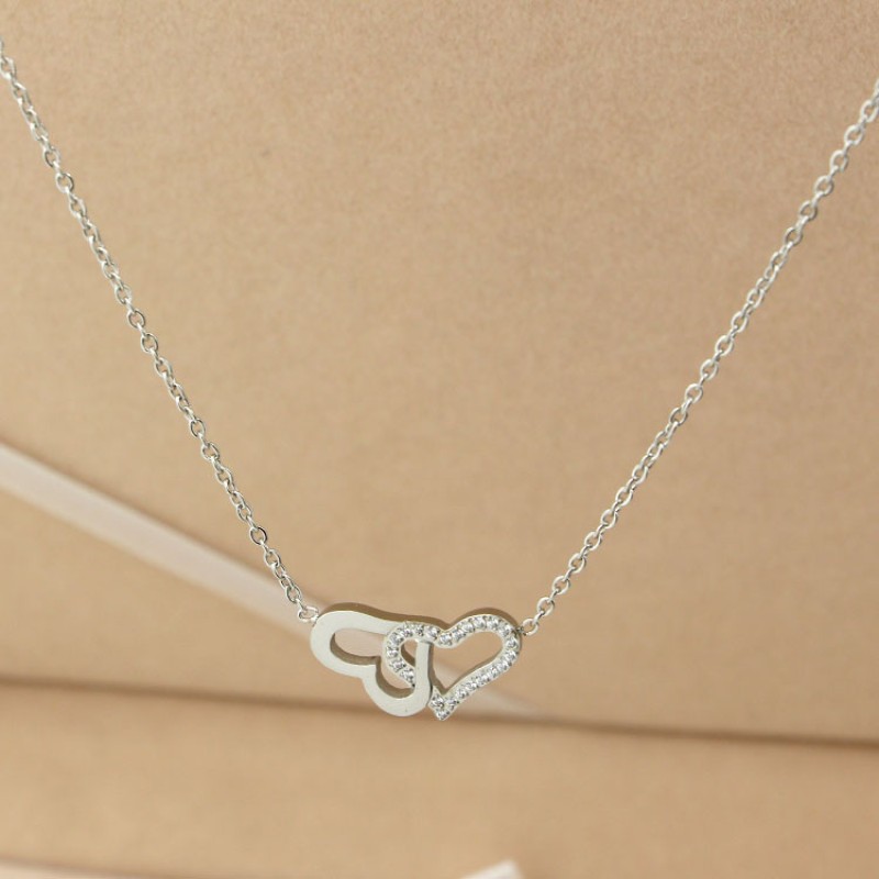 Stainless steel heart necklace